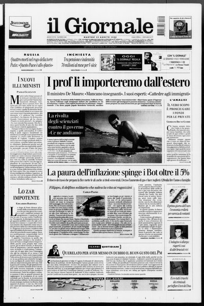 Il giornale : quotidiano del mattino